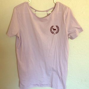 PINK Caged Back T-Shirt